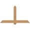 Ekena Millwork Eugene Smooth Timber Gable Bracket, Western Red Cedar, 60"W x 35"H x 1 1/2"D x 5 1/2"F, 14/12 Pitch GBW060X35X0206EUG00SWR - alternate 1